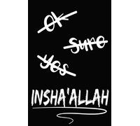 Inshallah: Muslim journal, Islamic notebook for women and men, Doodling and Coloring-Islamic Notebook Gift For Muslim boys and girls