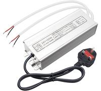 inShareplus LED Power Supply, 24V 120W IP67 Waterproof Outdoor Driver, AC 80-265V to DC 24V 5A Low Voltage Transformer, Adapter with 3-Prong Plug for LED Light, Computer Project, Outdoor Use