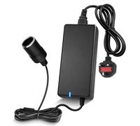 inShareplus Mains to 12V Adapter 96W, 220V to 12V 8A Car Cigarette Lighter Adapter to Wall Outlet Socket, 12 Volt Power Supply Transformer for Car Devices (MP3, Fan, Dash Cam ect.)