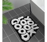 Inshere You Look Good Bath Mat Cute Bathroom Rugs, Black Kitchen Rugs Door Mats Soft & Absorbent Plush Coral Fabric, Cool Funny Indoor Welcome Mats Home Carpets Non-Slip Washable 25”x21”