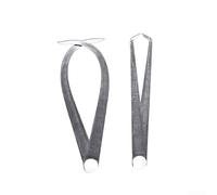 Inside and Outside Caliper Set in Stainless Steel with Firm Friction Joint for Metalworking Measurement, 350mm (14") Length(400mm)