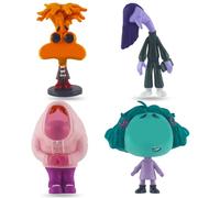 Inside Cake Figurines BZQCPLX Inside Cake Topper Inside Figurine Cartoon Cake Toppers Inside Birthday Party Supplies Anniversary Home Decor Car Ornaments, 4Pcs