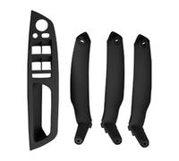 Inside Door Handles For BMW E70 X5 2006-2013 X6 E71/E72 2007-2014 Armrest Car LHD Door Handle Inner Panel Pull Trim Cover(Black 4 Pcs)