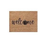 Inside Door Mats Fall Coir Doormat Welcome Pumpkins Door Mat Non Slip Farmhouse Floor Mats Autumn Decorative Entrance Rugs For Halloween Thanksgiving Indoor Outdoor Bathroom Porch (C, One Size)