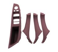 Inside Interior Handle For 5 Series F10 F11 Gray Beige Black Car Inner Panel Pull Trim Cover LHD(Red Wine)