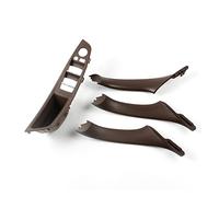 Inside Interior Handle For 5 Series For F10 For F11 Car Interior Door Handle Panel Pull Trim Left Hand Drive LHD(4 Pcs Reddish brown)