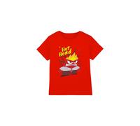 Inside Out 2 Boys Anger Unisex Kids T-Shirt, Red, 12-13 Years UK