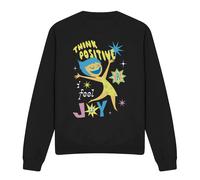 Inside Out 2 Joy Think Positive Sweatshirt Black | Size: 2XL Inside Out Black 2XL