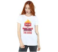 Inside Out Anger The Boss Cotton Boyfriend T-Shirt Disney White XL
