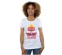 Inside Out Anger The Boss Cotton T-Shirt Disney White S