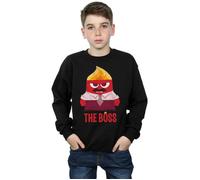 (5-6 Years, Black) Disney Boys Inside Out Anger The Boss Sweatshirt