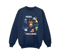 Inside Out Boy's Feelings Sweatshirt in Navy | Size: 9 Years Inside Out Navy 9 Years