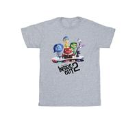 Inside Out Boy's Poster T-Shirt in Grey | Size: 3-4 Years Inside Out Grey 3-4 Years