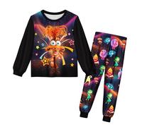 Inside Out Boys Pyjamas for Kids Summer Nightwear Pjs Boys Short Pyjamas 5-12 Years Black