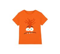 Inside Out Disney Anxiety Face Kids T-Shirt, Orange | Size: 5-6 Years Inside Out Orange 5-6 Years