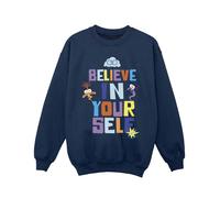 Disney Girls Inside Out 2 Believe Sweatshirt Navy Blue 7-8 Years