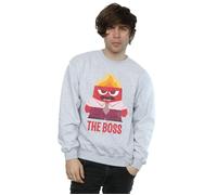 Inside Out Men's The Boss Anger Sweatshirt in Grey | Size: Small Inside Out Grey S