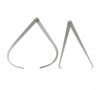 Inside Outside Caliper, 1 Pair 300mm Stainless Steel, Internal External Measuring Tool, Firm Friction Joint, Hardened Polished Points, for Metalworking Sculpture Pottery