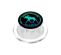 Inside Passage Alaska AK Moose Gradient Distressed Souvenir PopSockets PopGrip for MagSafe