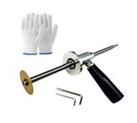 Inside Pipe Cutter for PVC Pipe Adjustable Depth Cutter for Plumbing Projects Cutter for PVC Plumbing Accessories Removable Guide Disk Pipe Cutter
