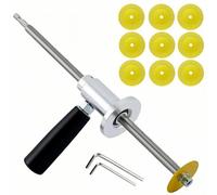 Inside Pipe Cutter for PVC Pipe Steel Plumbing Inside Cutter Tools | Fit for 1-1/2" to 8" PVC Pipes, 7" Adjustable Cutting Depth, Including 10Pcs Diamond Grit Wheel, 1/4" Hex Shank for Drills