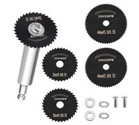 Inside Pipe Cutter Set for PVC Pipe, Internal Plastic Pipe Cutter 5 High Speed Steel Replacement Saw Blades 1/4" Hex Shank ABS Pipe Cutter Plumbing Tools for Drill & Impact Driver