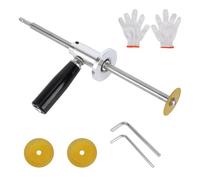 Inside PVC Pipe Cutter, Internal Cut Pipe Cutter Tool Set Adjustable 7in/17.78cm Cutting Depth Gauge Plumbing Tools for 1.5-8in/3.81-20.32cm Pipes Compatible with Drills & Impact Drivers