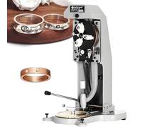 Inside Ring Engraver Machine,Double Sided Dial Ring Engraving Stamping Machine,Metal Engraver Tool Kit,Manual Inner Ring Engraving Tool for Gold, Silver & Copper Rings, 2 Fonts Options