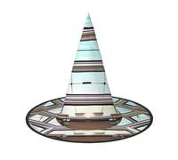 Inside the alien spacecraft Halloween Witches Hats Witch Headbands Wizard Hat Costume Accessories Cosplay for Party Masquerade Foldable 1