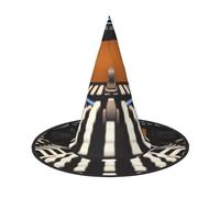 Inside the spacecraft Halloween Witches Hats Witch Headbands Wizard Hat Costume Accessories Cosplay for Party Masquerade Foldable 3 PCS