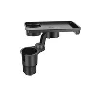 Inside the vehicle 360° Rotating Universal Car Cup Holder Tray Adjustable Dual Cup Holder Dining Plate Expandable Bracket Storage For Space Saving