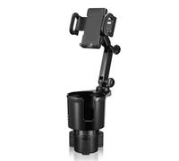 Inside the vehicle Car Cup Holder Expander With Cell Phone Mount 360 Rotation Cup Holder Expander Smartphone Mount Auto Interior Accessories