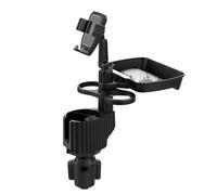 Inside the vehicle Multi-functional Car Double Drink Cup Mobile Phone Holder Navigation Support Snacks Coffee Storage Rack In For Cell Phones