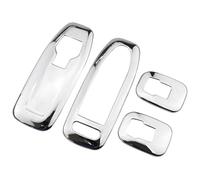 InsideInner Door Handles Interior Car Window Lifter Switch Panel Cover Trim Sticker For Peugeot 2008-2019(Chrome Silver)