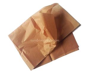 InsideMyNest Coloured Extra Large Tissue Paper Sheets Premium Quality Eco-Friendly Biodegradable Compostable Acid-Free Colourfast (Pack of 10 Sheets) (Burnt Orange)