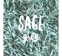 InsideMyNest Sage Green Shredded Tissue Paper Shred Box Filler Hamper Gift Basket Acid-free Colorfast (200g)