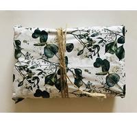 InsideMyNest Watercolour Eucalyptus Botanical Printed & Gold Dust Premium Quality Tissue Paper Sheets (20)