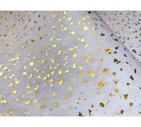 InsideMyNest White Gold Foil Glitter Reflections Tissue Paper Sheets Premium Quality 75x50cm (50)