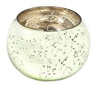 Insideretail Mercury Glass Round Votives-Light Green-6cm x 6cm, Set of 12, 6 x 5 x 6 cm