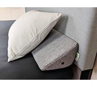 Insieme Bed Wedge Headboard Pillow Gap Filler Foam Wedge (King, Gray) | Multi-Use Triangular Foam Pillow | Cover Gap Between Bed and Headboard or Bed and Wall @ M&A STYLES LTD