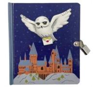Insight Editions Harry Potter: Hedwig Squishy Lock & Key Diary Hardback Book in White Insight Editions White