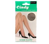 InsightClothing Cindy 15 Denier Sheer Ladies Tights - Storm Grey - X Large