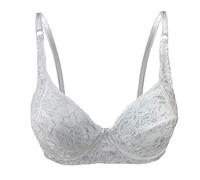 InsightClothing Ladies All Over Lace Cup Underwired Bra Slightly Padded - White - 44F