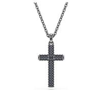 Insigne pendant, Cross, Grey, Ruthenium plated