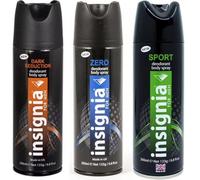 Insígniā - Dark Seduction & Zero & Sports - Deodorant Body Spray - For Men | 200mL Each [Total 600mL]