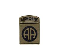 Insignia Depot 82nd Airborne Division Patch with Airborne Tab - OCP Scorpion W2, Large, Rectangular, Military, Nylon, Sewing, 1 Piece