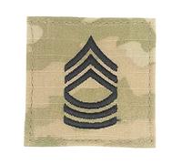 Insignia Depot US Army OCP Rank with Hook Fastener, E8 Master Sergeant, Regulation