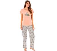 INSIGNIA Ladies Cotton Classic Pyjamas Sets (UK, Alpha, L, Regular, Regular, Koala)