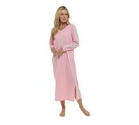 INSIGNIA Ladies Jersey Cotton Lounger Nightdress Nightie Nightshirt (20-22, Pink)