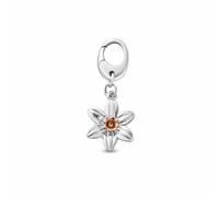 Insignia Sterling Silver Daffodil Charm Clogau Metallics One Size